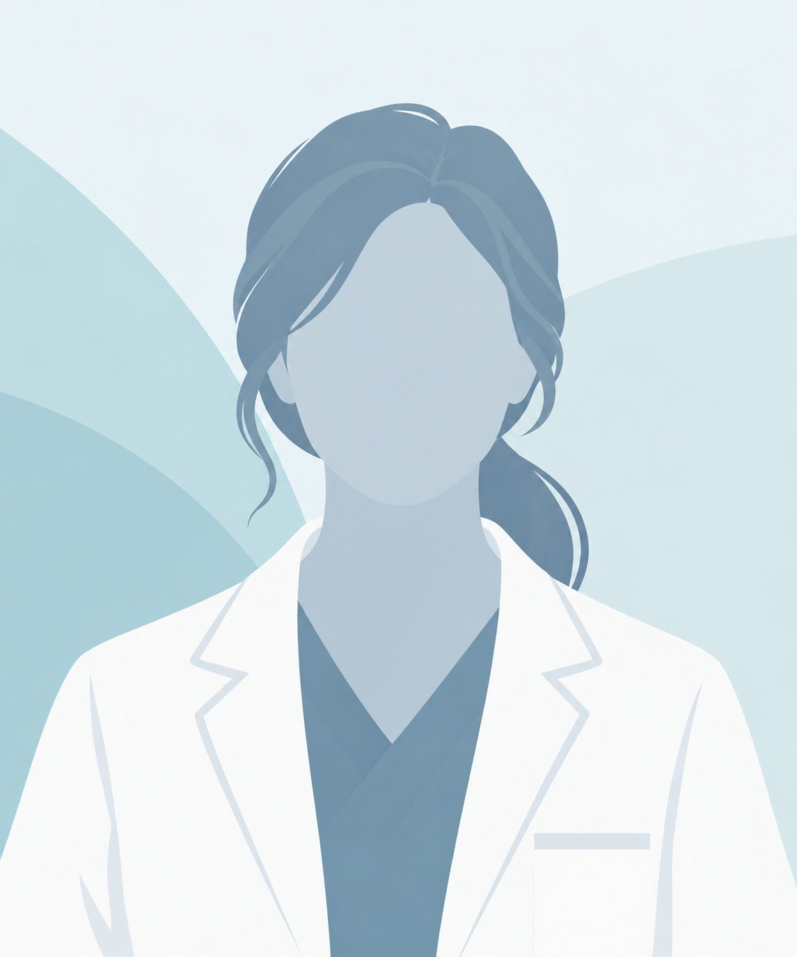 Ritratto minimalista di dottoressa vettoriale